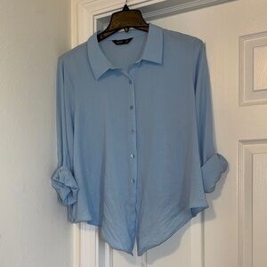 Simply Vera Vera Wang Pale Blue Knit Top